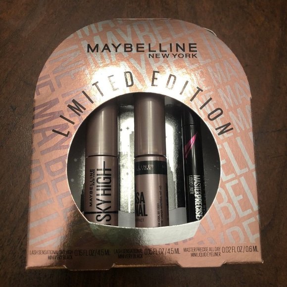 Maybelline Holiday Limited Edition Eye Makeup Gift Set Sky High Mascara Black - Picture 2 of 8